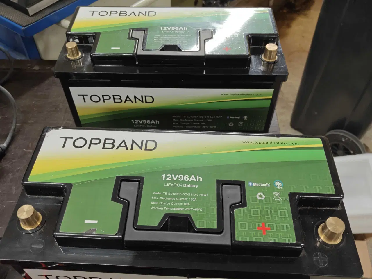 Billede 1 - 2 stk TopBand lithium 96ah