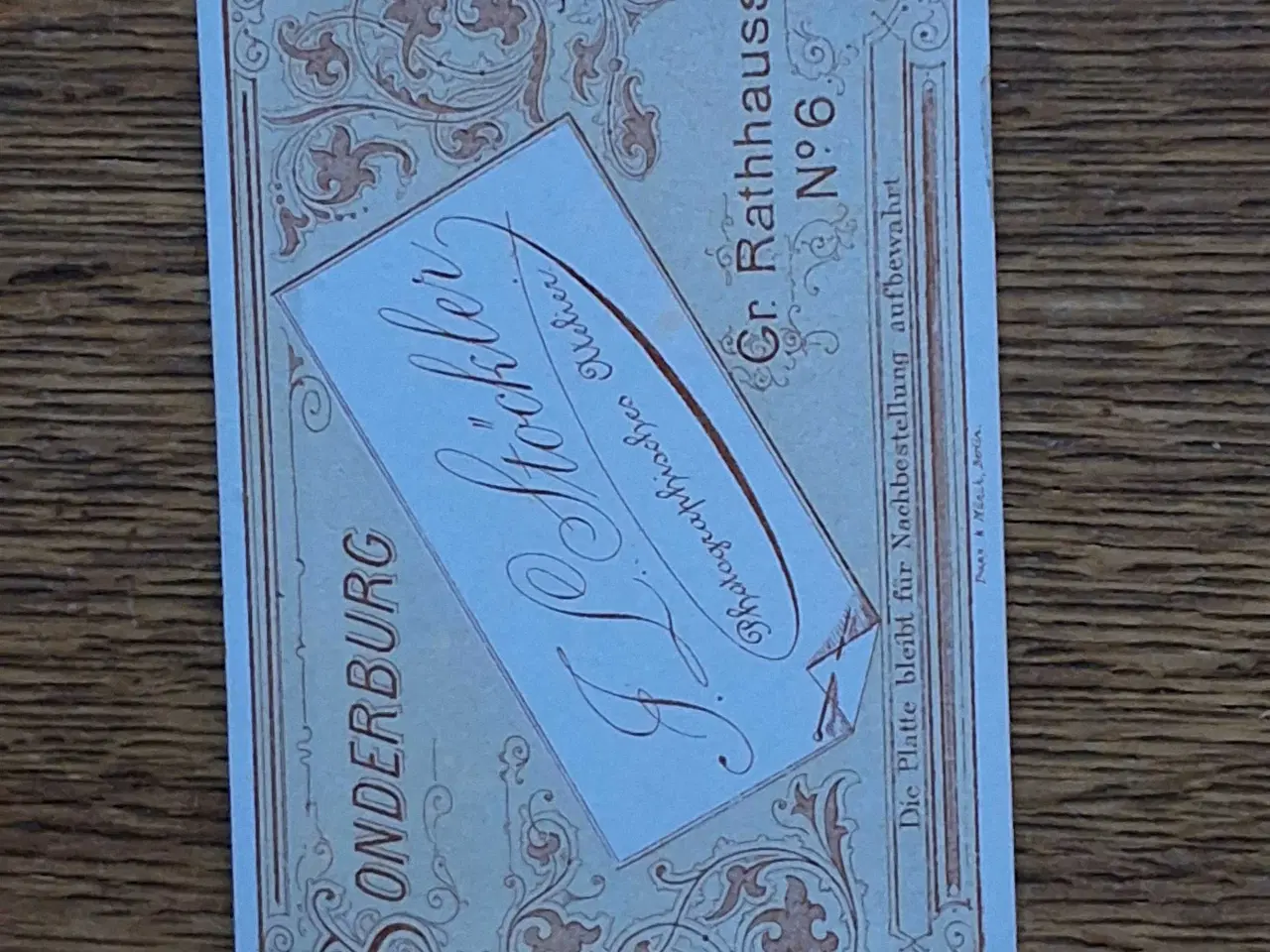 Billede 2 - Antik Fotografi. J. L. STöCKLER. SONDERBURG.