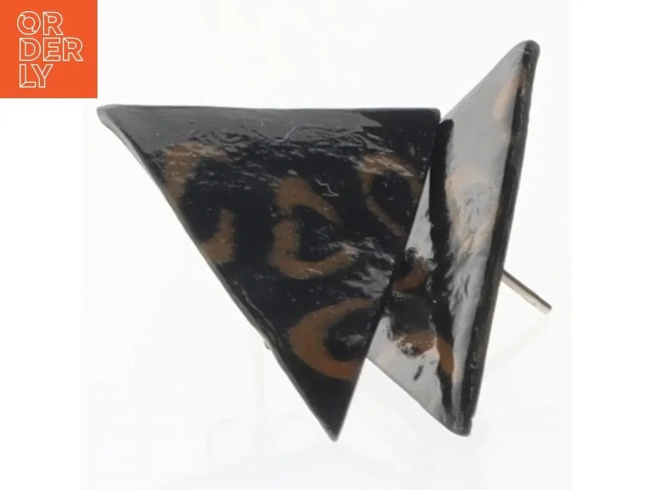 Billede 3 - Trekanthængsler øreringe (str. 2,7 x 2 cm)