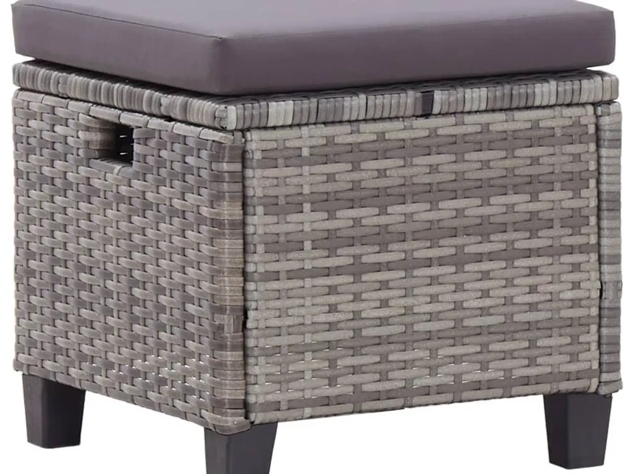 Billede 11 - Loungesæt til haven 6 dele med hynder polyrattan mørkegrå