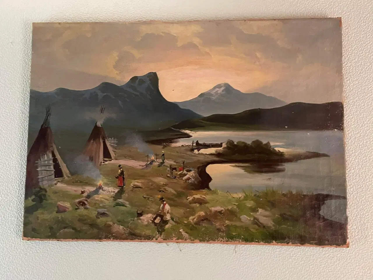 Billede 1 - Maleri af samiske nomader