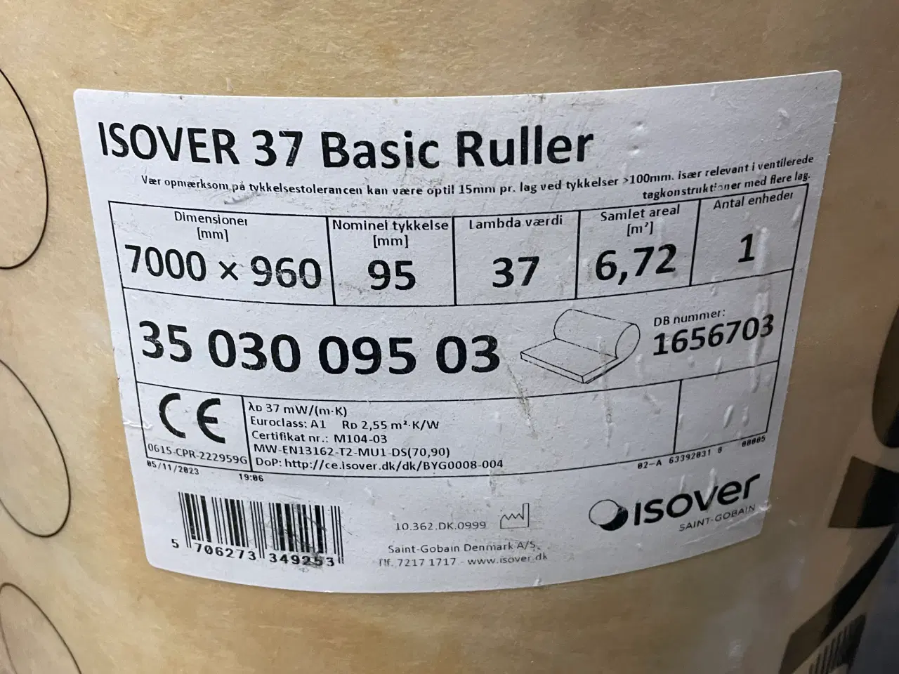 Billede 2 - 2 Ruller Isover 95 mm
