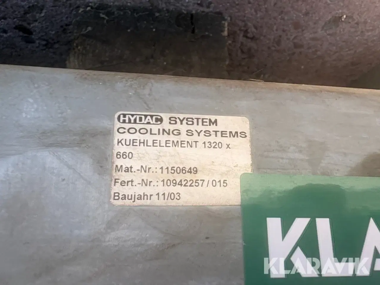 Billede 11 - Køler Hydac 1320X660