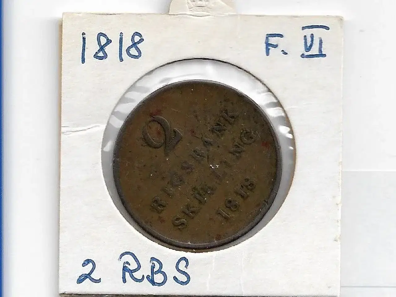 Billede 1 - 2  Rbs. F. VI  1818