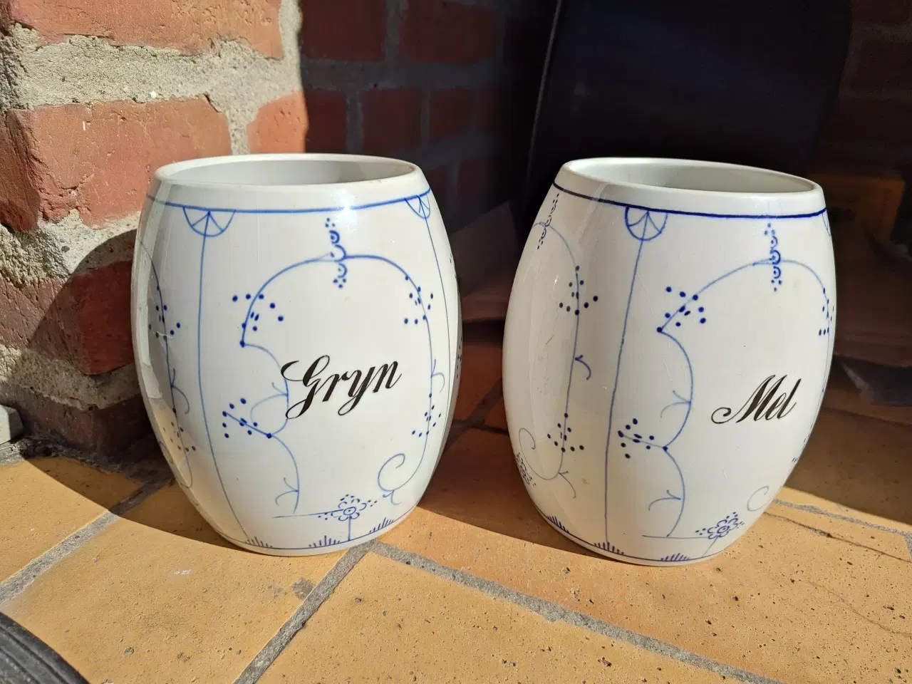 Billede 1 - Musselmalet krukker fra Villeroy & Boch 250kr ialt