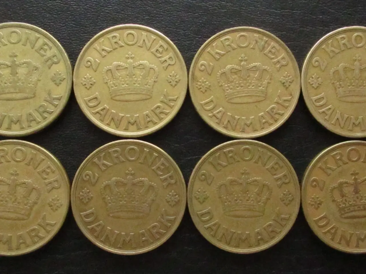Billede 2 - 2 kr 1924-1941 Chr. X komplet sæt 8 stk