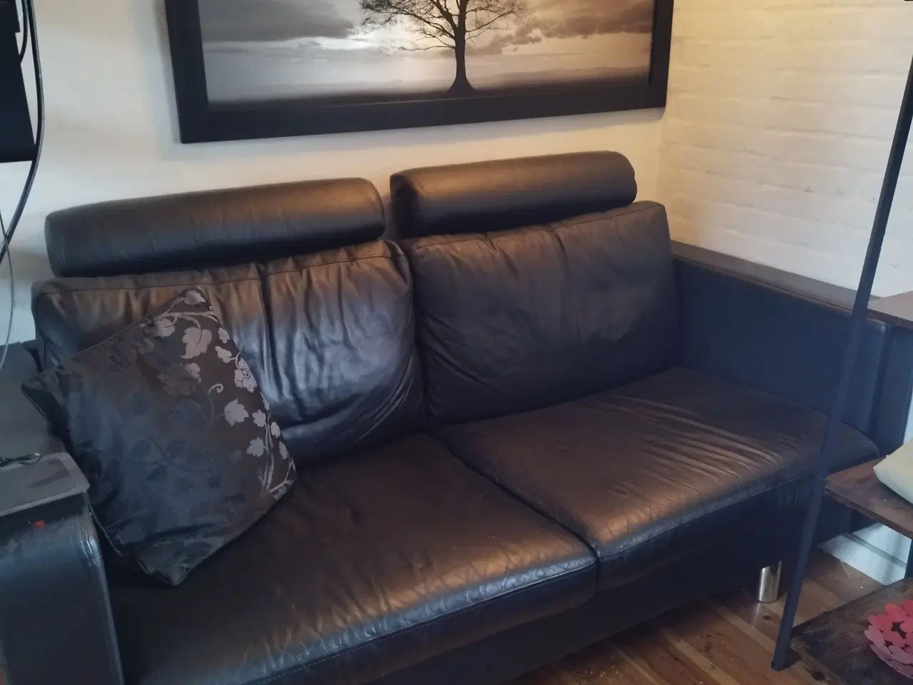 Billede 1 - Sofa i okselæder