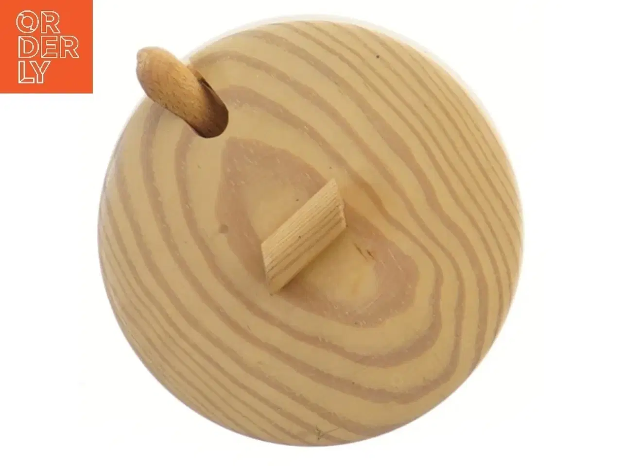 Billede 2 - Stort Saltkar i træ med ske, flot stand (str. Ø 11 cm)