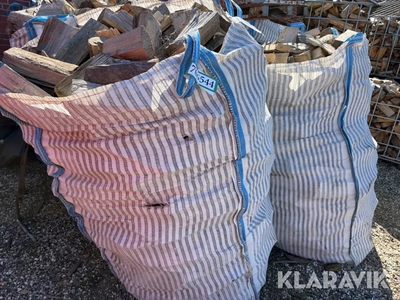 Billede 10 - Kløvet brænde ask i bigbag - 2 styk