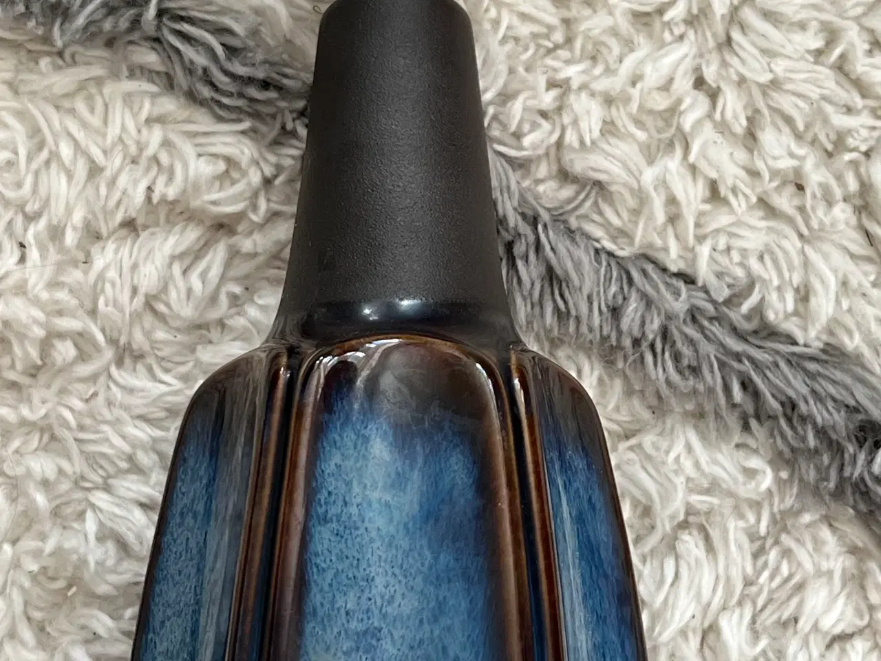 Billede 8 - Smuk Søholm keramiklampe i blå nuancer