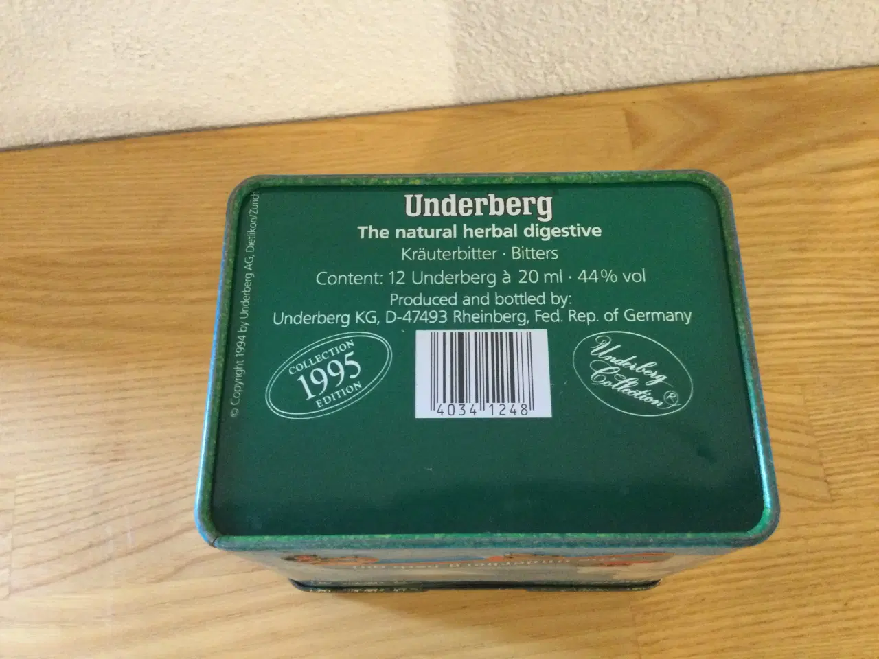 Billede 1 - Underberg dåse 1995