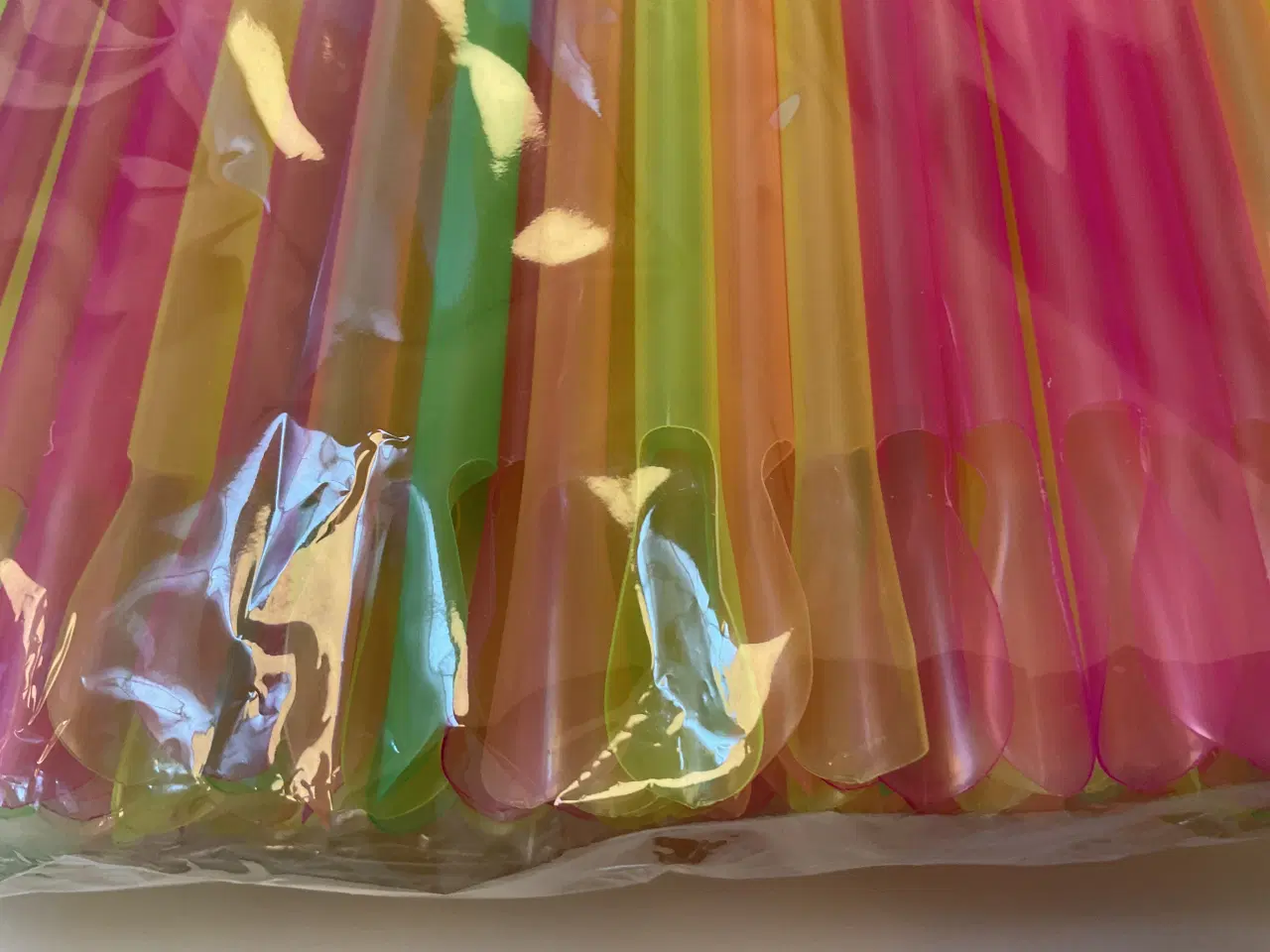 Billede 3 - 100 stk. lange Plastik sugerør (Slushice sugerør)