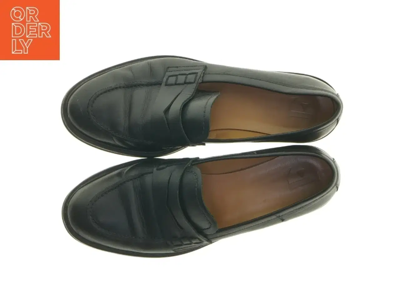 Billede 5 - Sort læderloafers fra flatted (str. 38 )