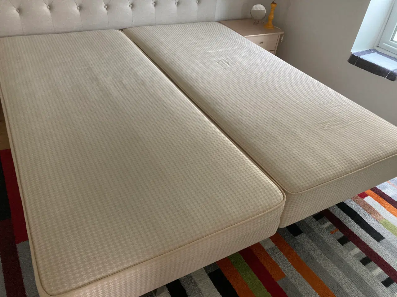 Billede 2 - Boxmadras 2x90 med topmadras