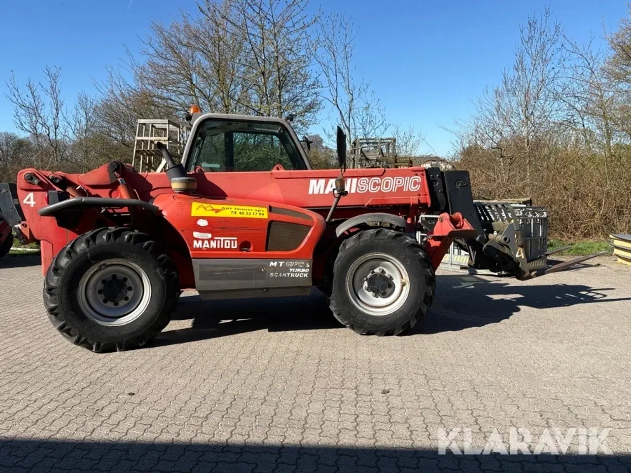 Billede 6 - Teleskoplæsser Manitou MT 1235 med gafler og kurv