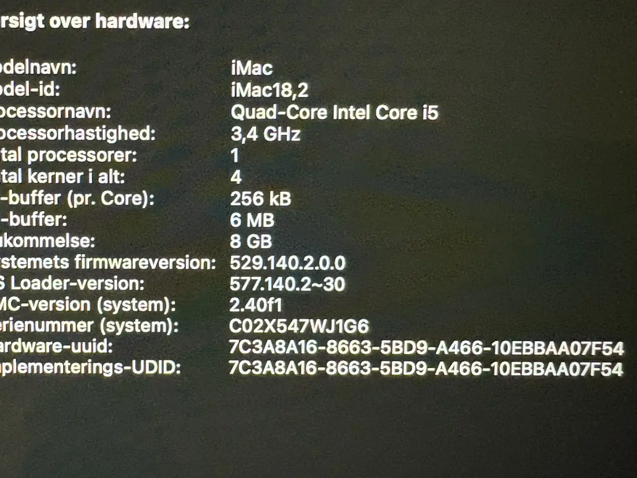 Billede 4 - iMac 18.2 - 21,5 4k 2017