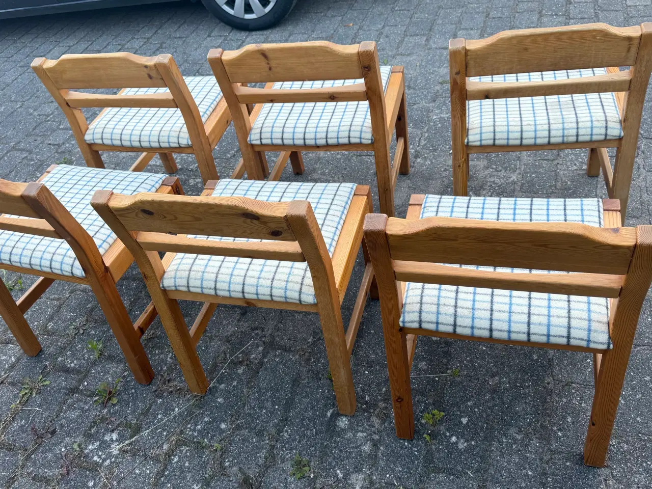 Billede 3 - Massiv fyrretræ Spisebordstole