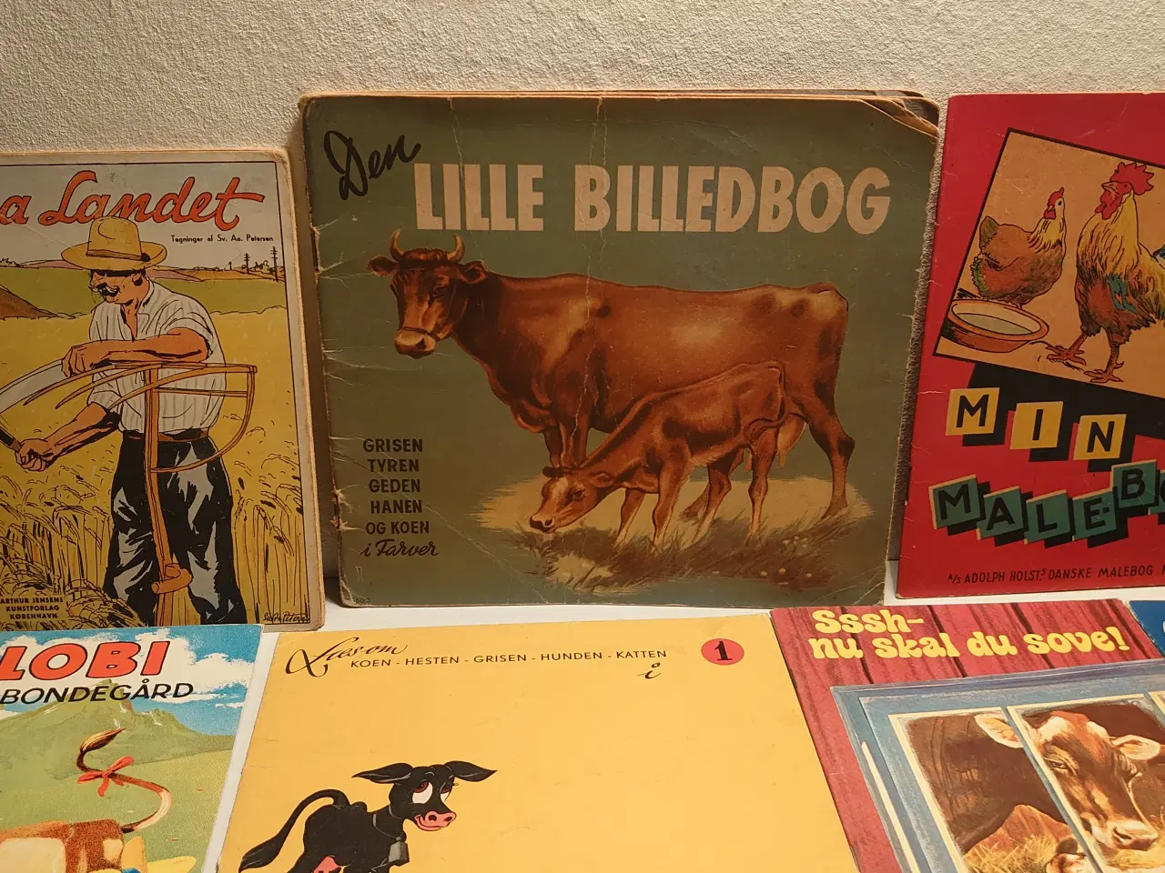 Billede 2 - 11 stk vintage børnebøger om bondegårdsdyr.