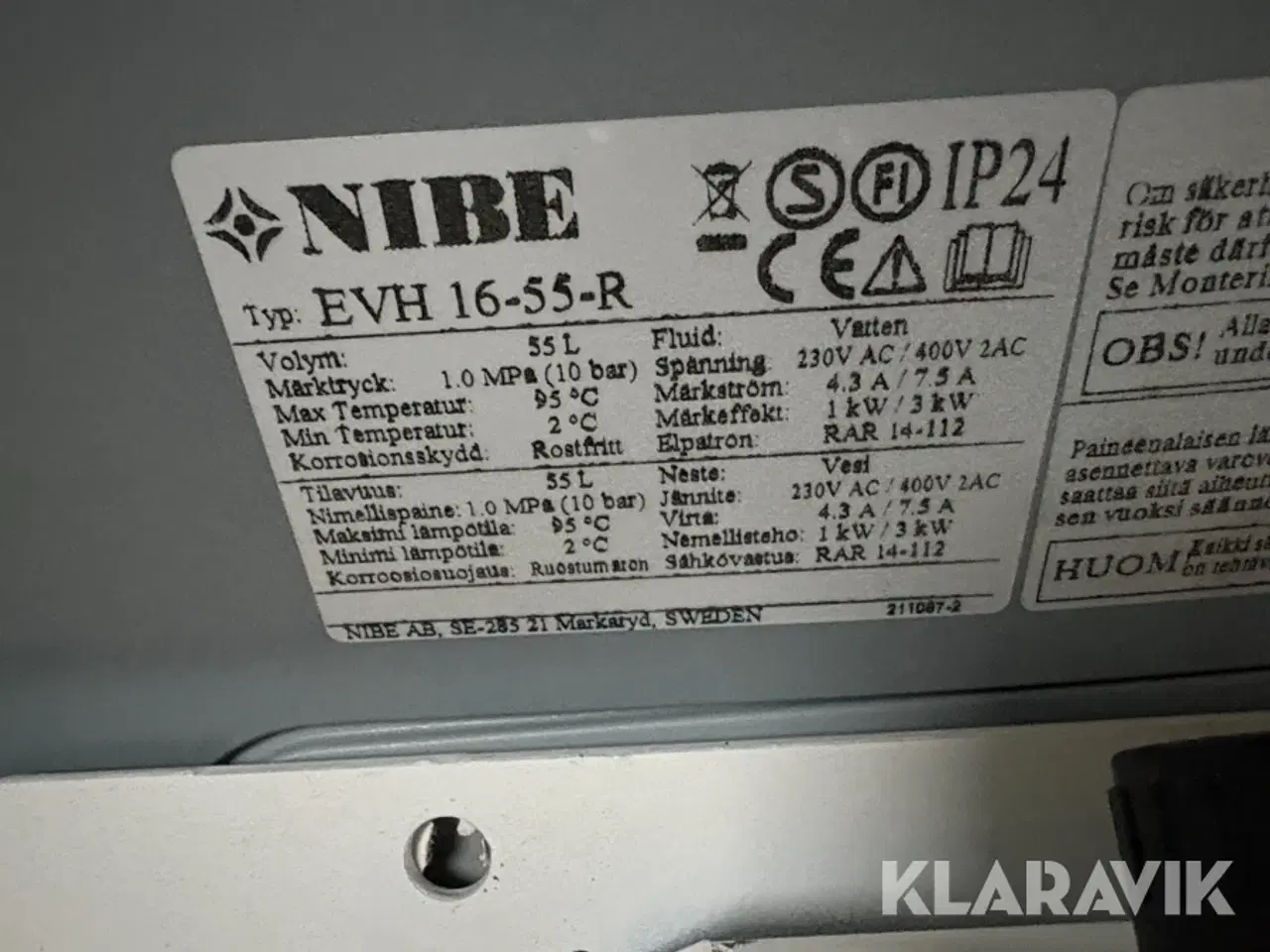 Billede 9 - Varmtvandsbeholdere Nibe Eminent EVH 16-55-R 2 styk