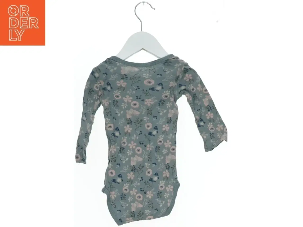 Billede 2 - Langærmet bodystocking med blomsterprint fra Name It (str. 74)