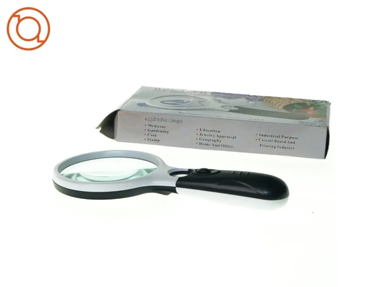 Billede 3 - LED håndholdt forstørrelsesglas (str. 21 x 11 cm)