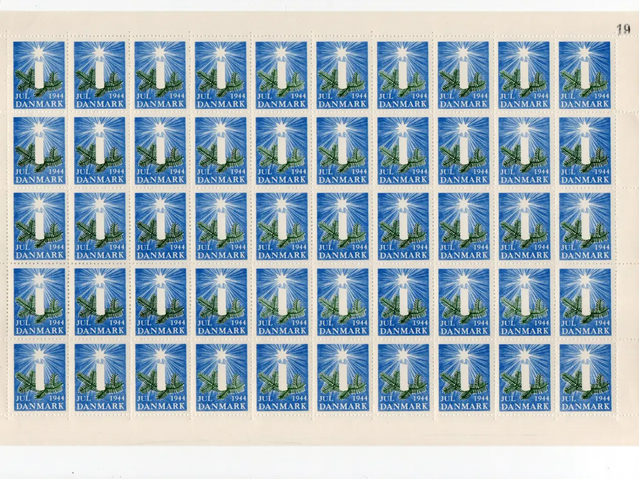 Billede 1 - Juleark helark 1944 DK