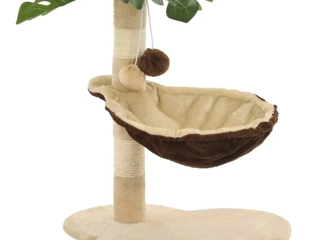 Billede 4 - Kradsetræ til katte med sisal-kradsestolper 50 cm beige og brun