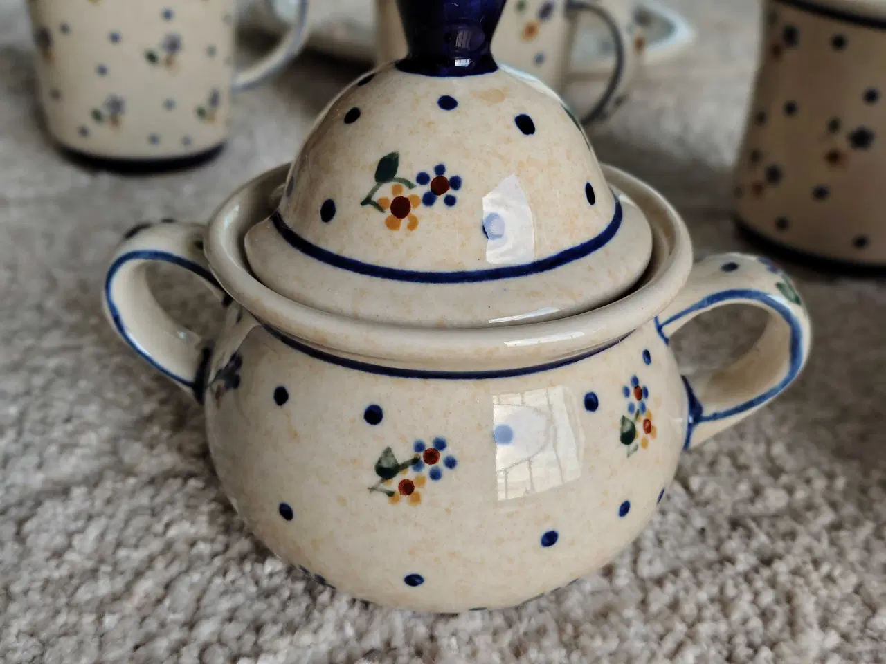 Billede 6 - Spisetallerkener, testel, håndlavet keramik 