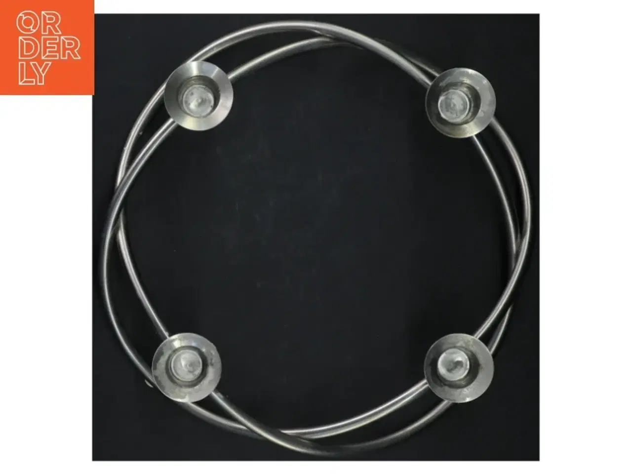 Billede 4 - Rustfrit stål lysestage fra Georg Jensen (str. Ø 25)