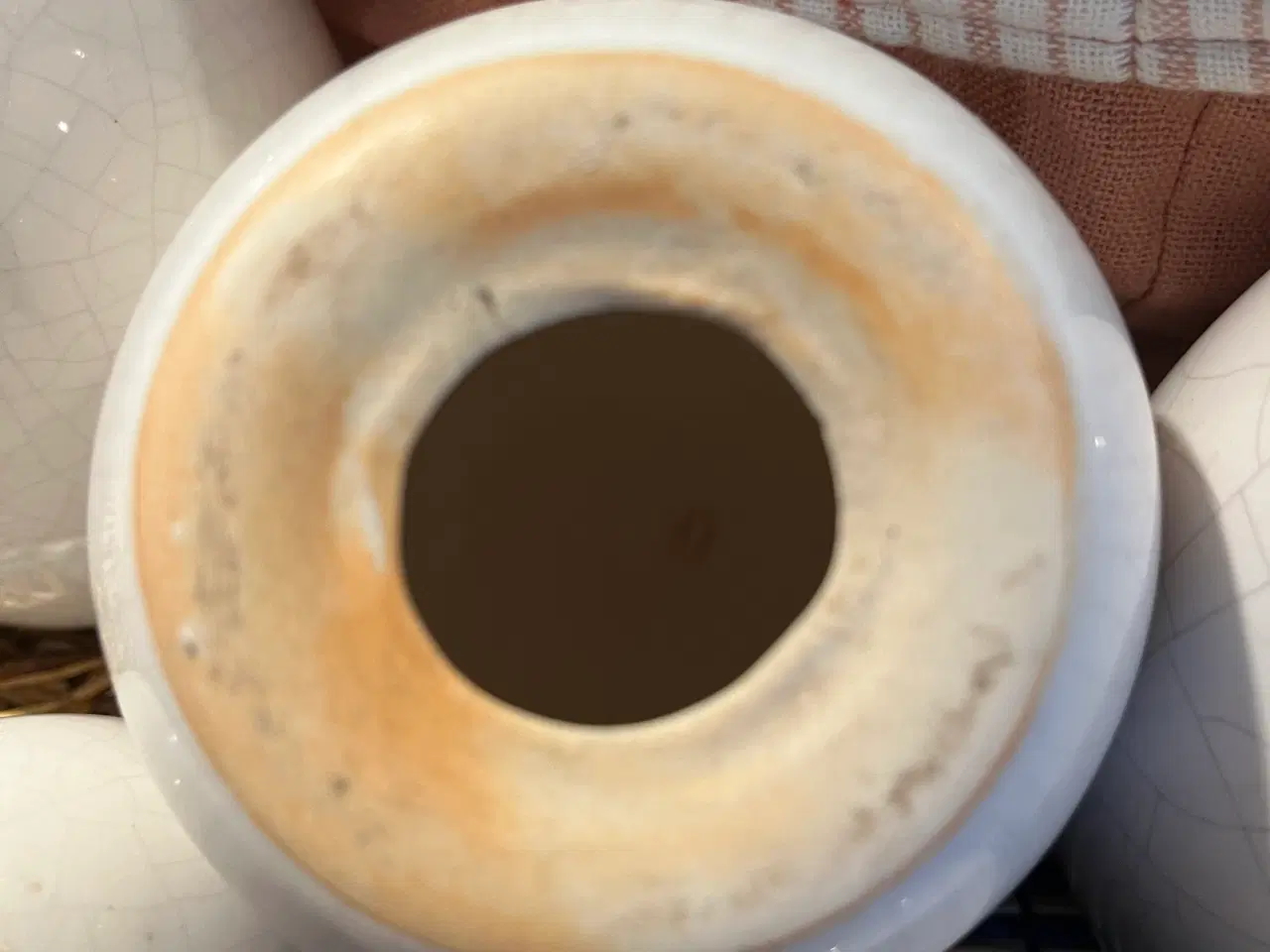 Billede 4 - Påske keramiske æg dekorationssæt hvid 7 stk.