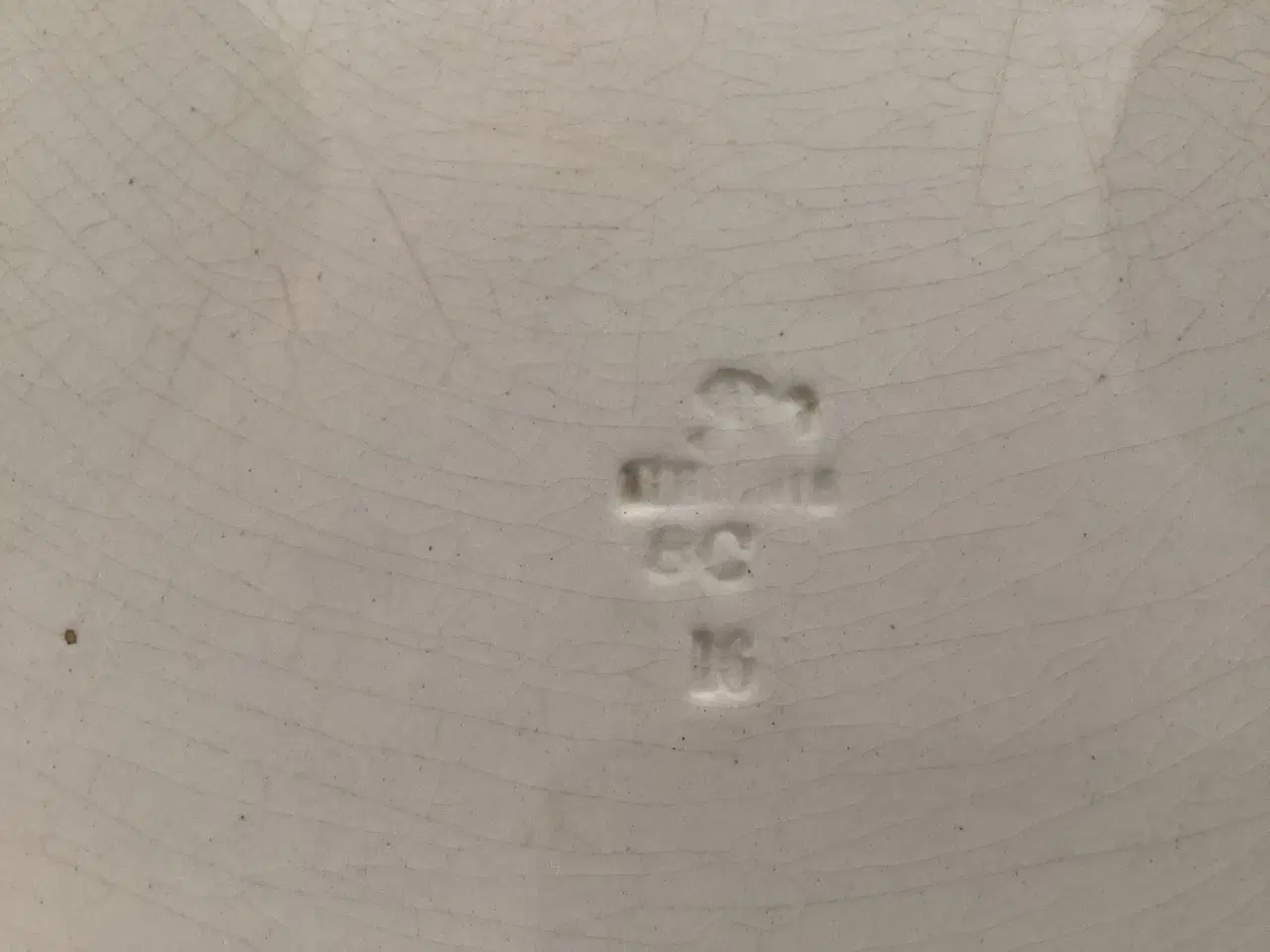 Billede 3 - Stort blå musselmalet fad