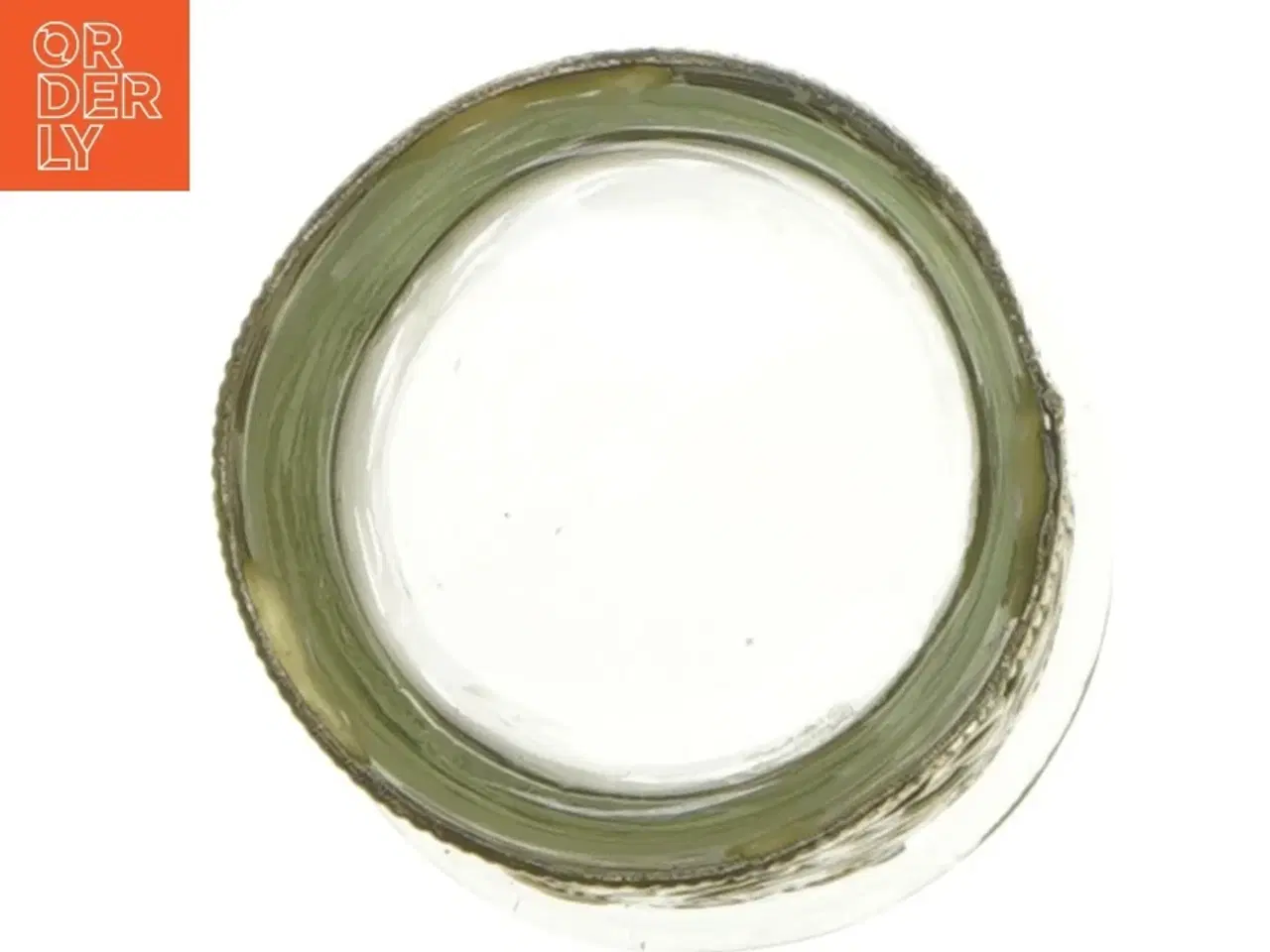 Billede 5 - Glas vase med metalornamentik (str. 10 x 7 cm)