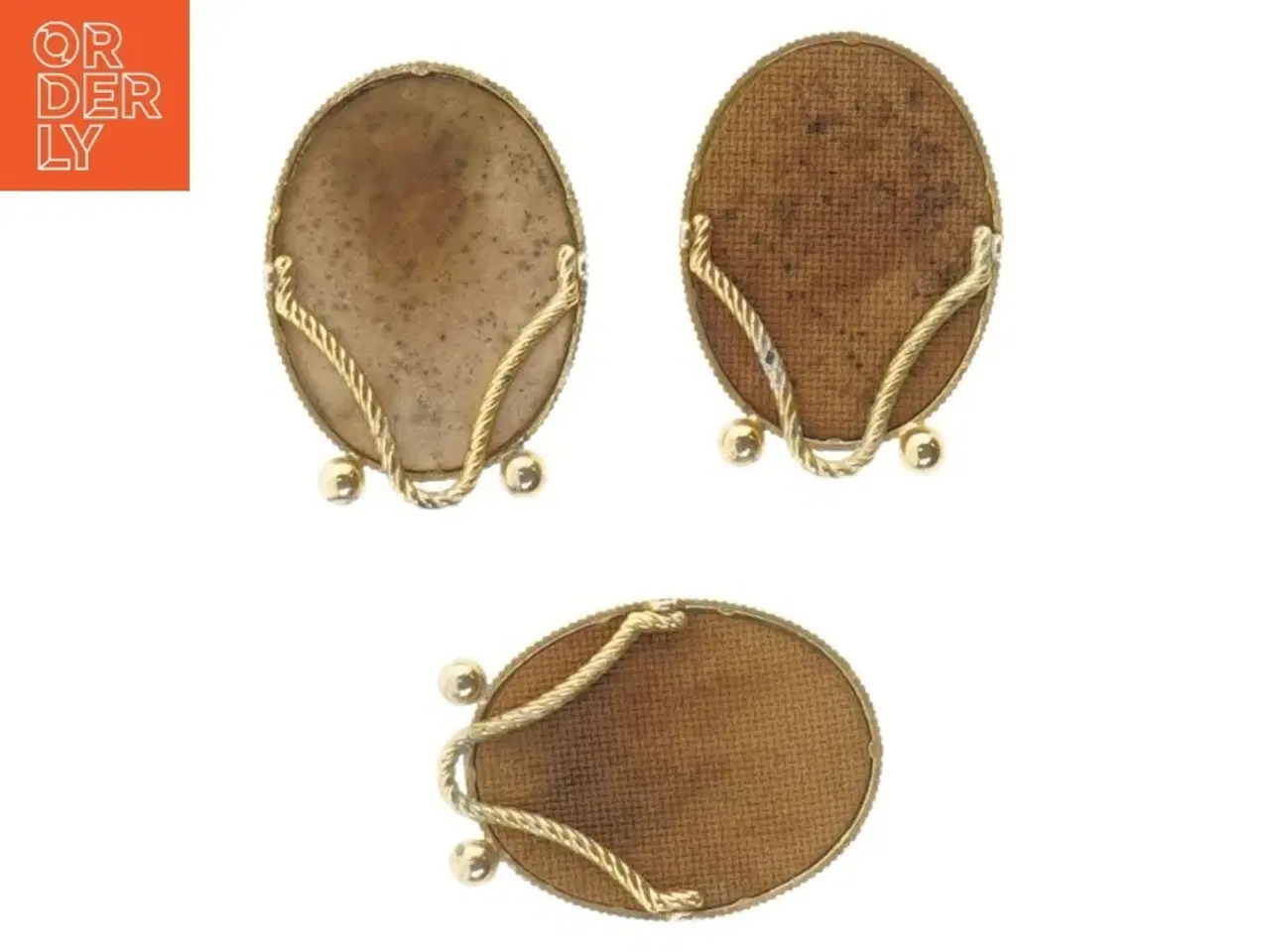 Billede 2 - Antikke billeder med religiøse motiver. Formet som medaljoner (str. 8 cm)