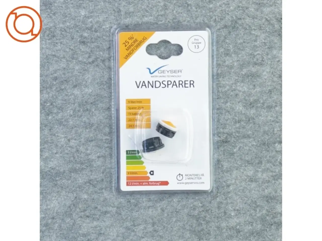 Billede 1 - Vandsparer fra Gejser (str. 17 x 10 cm)