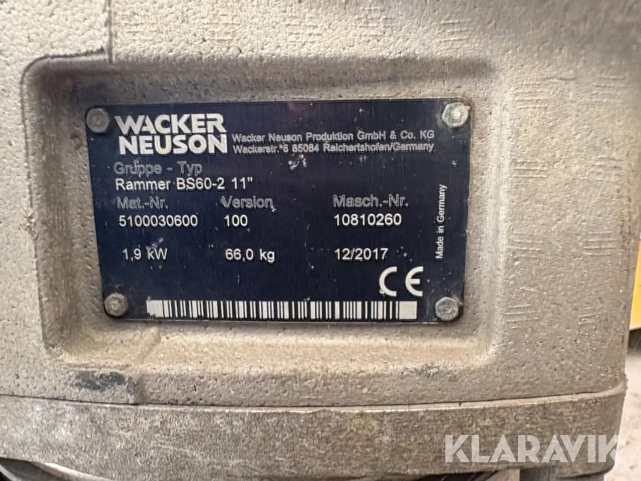 Billede 6 - Jord stamper Wacker Neuson BS 60-2