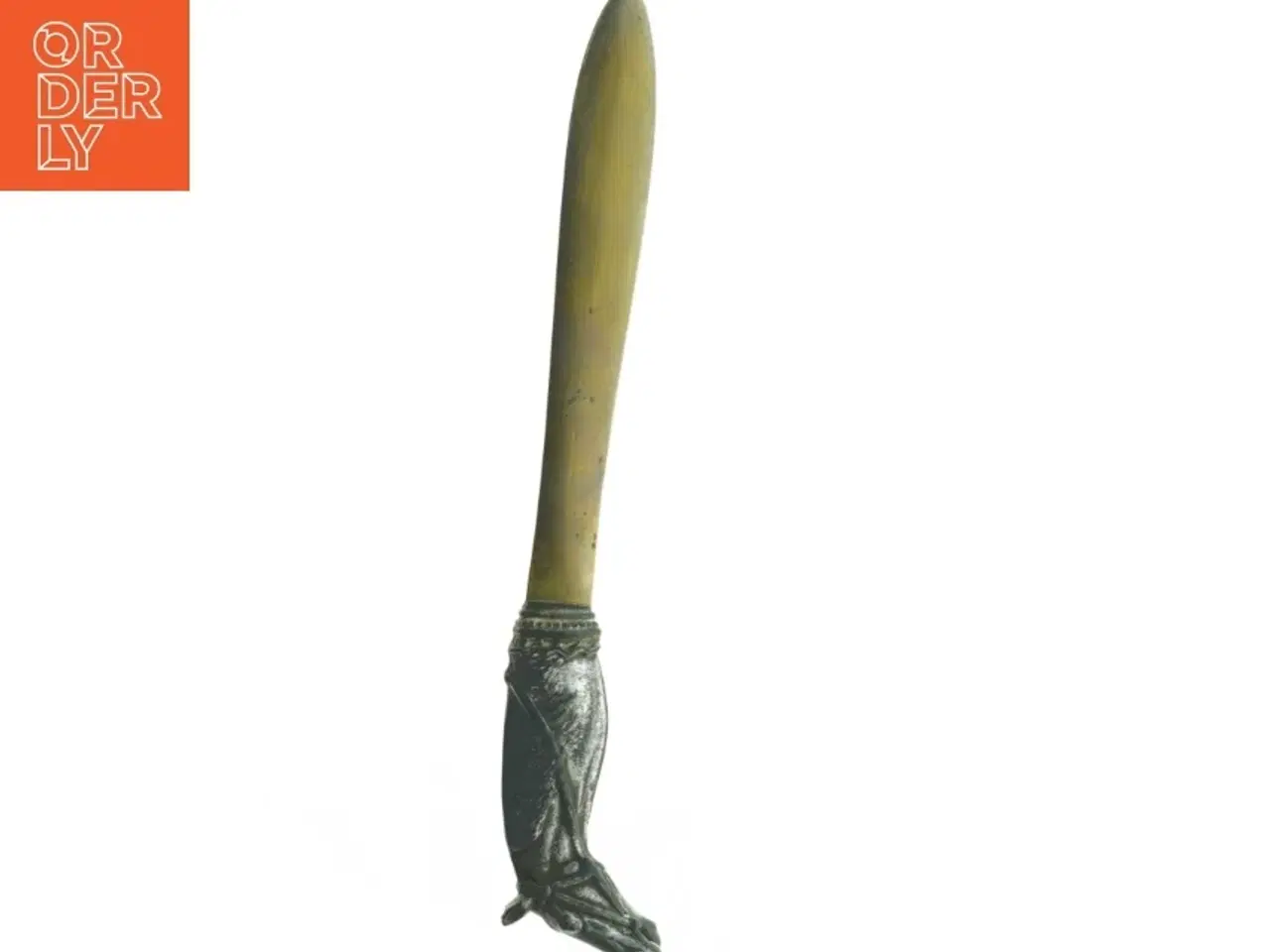 Billede 2 - Antik Heste brevåbner i metal (str. Totallængde. 25 cm)