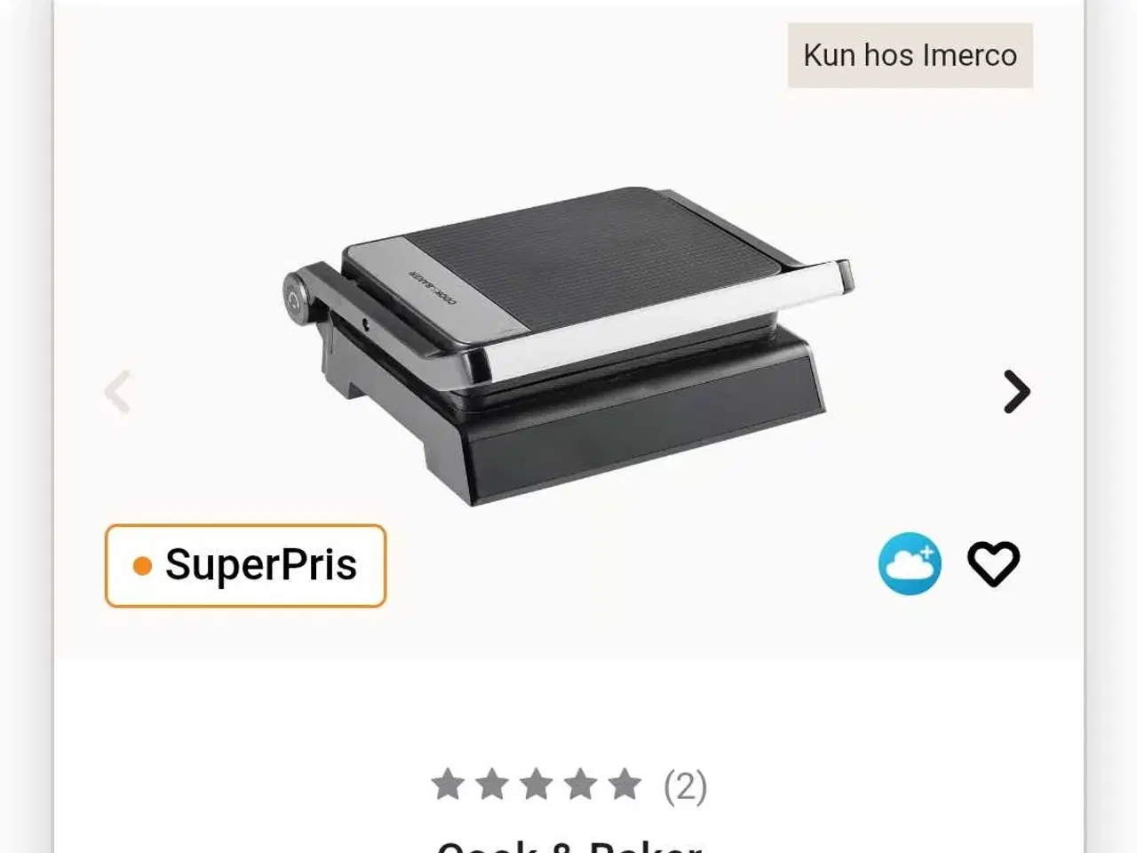 Billede 7 - Cook & Baker panini- og bordgrill