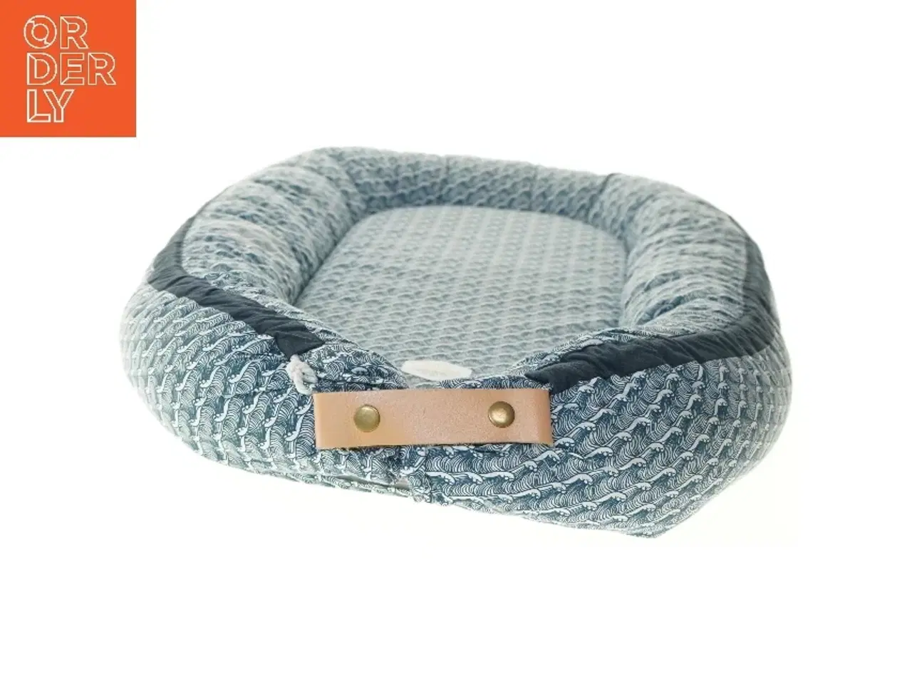 Billede 3 - Babynest med blåt mønster fra Filibabba (str. 83x55 cm)