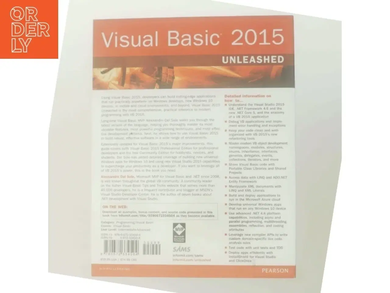 Billede 3 - Visual Basic 2015 unleashed af Alessandro Del Sole (Bog)