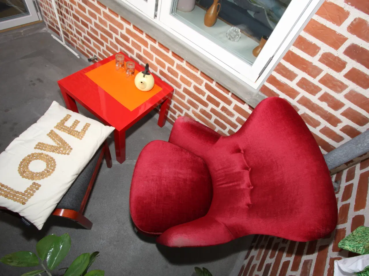 Billede 3 - Lækker rød vintage lænestol