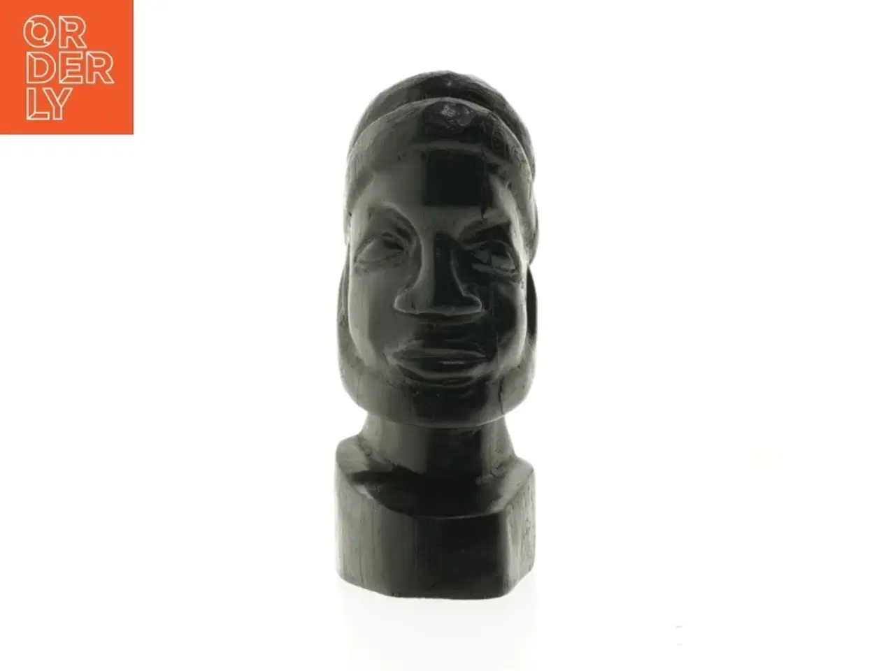 Billede 1 - Skulptur af afrikansk mand (str. 22 cm)