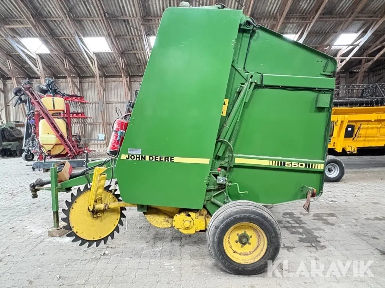 Billede 6 - Rundballepresser John deere 550