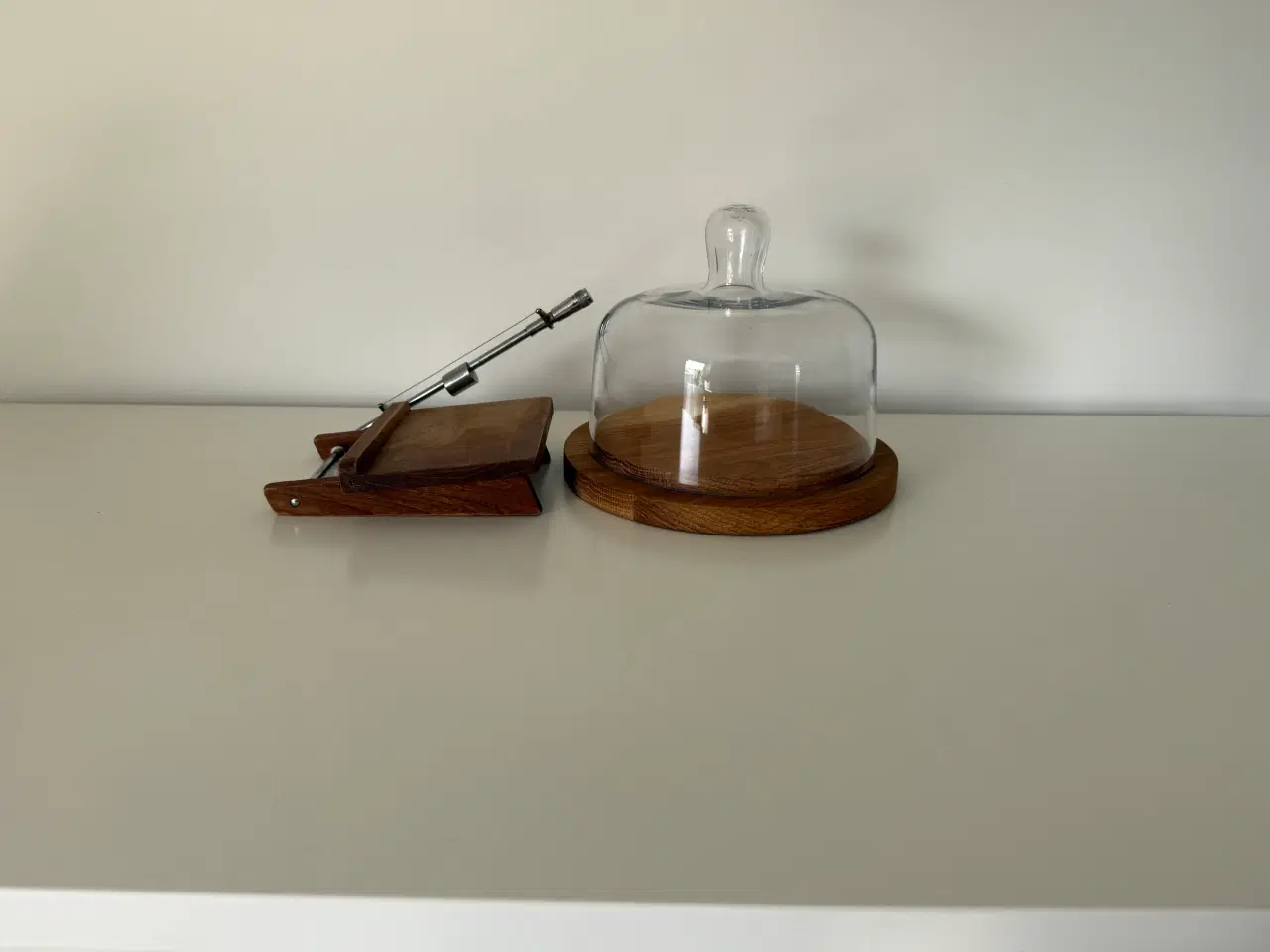 Billede 11 - Retro teak osteklokke og oste skære