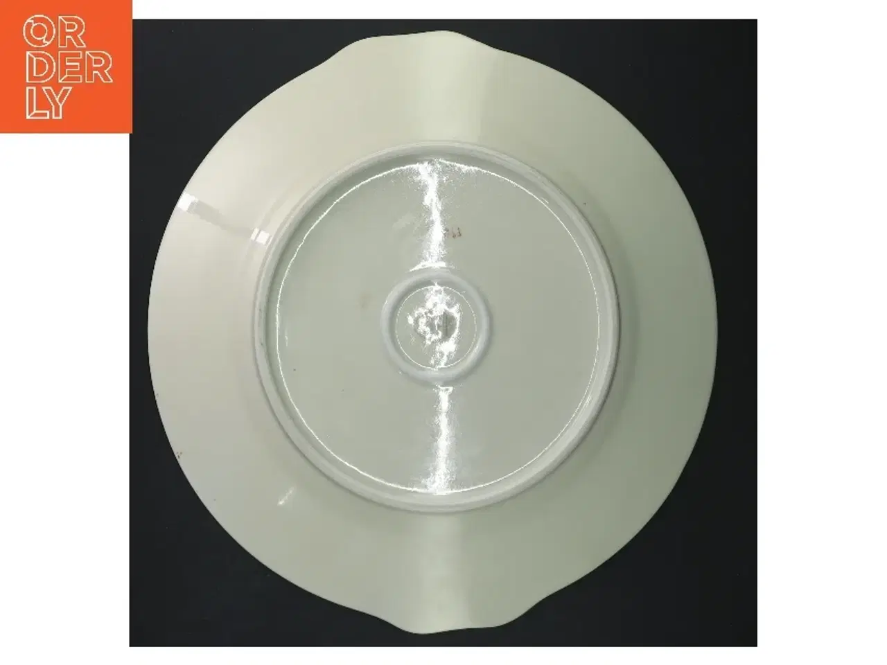 Billede 2 - Dekorativ porcelænsfad med blomstermotiv fra KPM (str. Ø 26 cm)