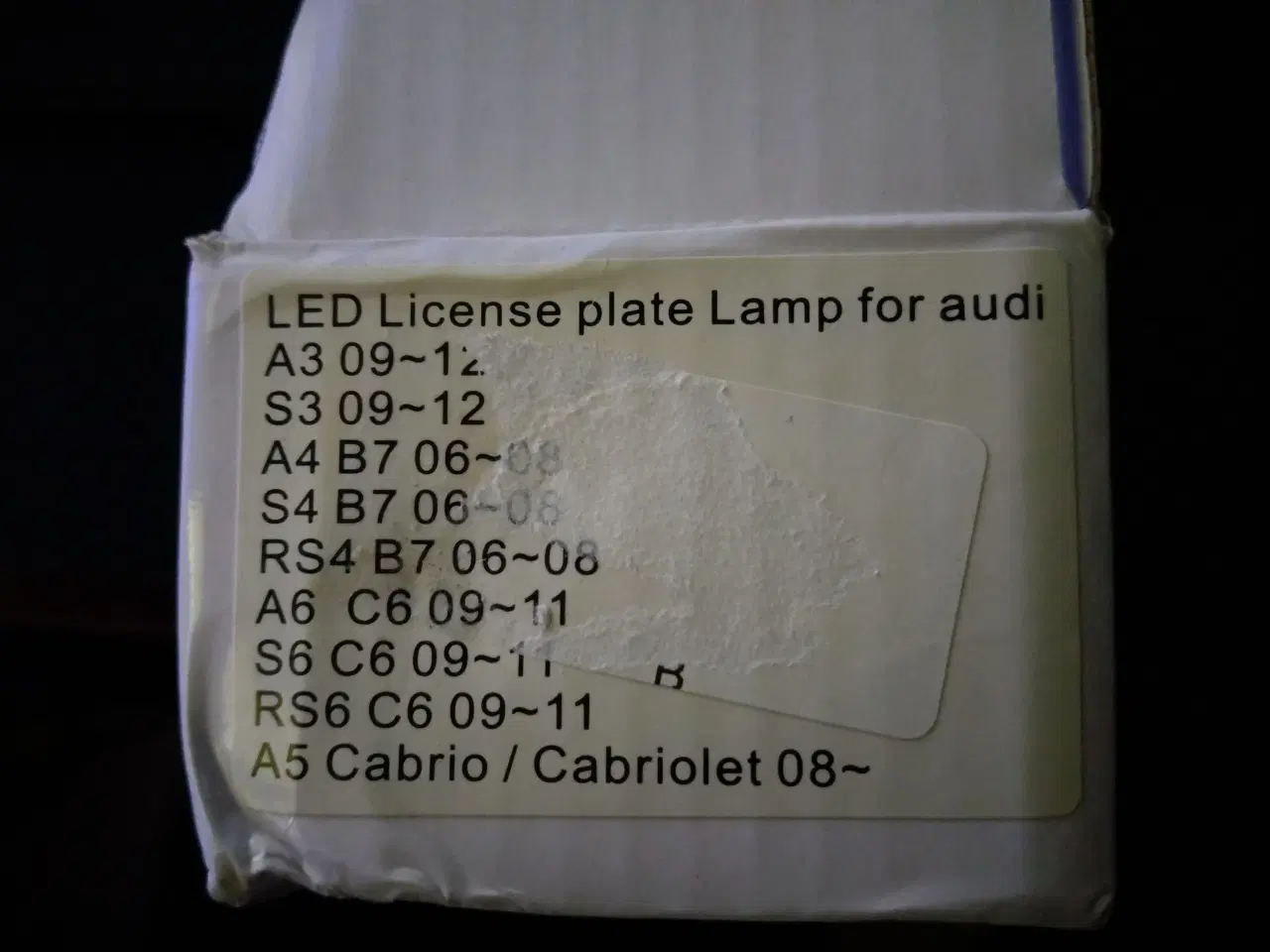 Billede 2 - Nummerpladelys til Audi