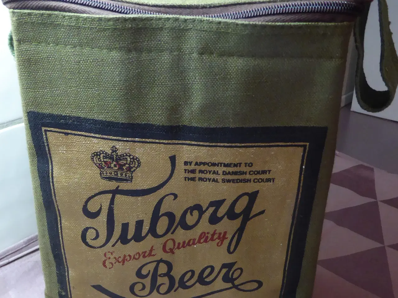 Billede 1 - Tuborg Beer termotaske i kraftig lærred