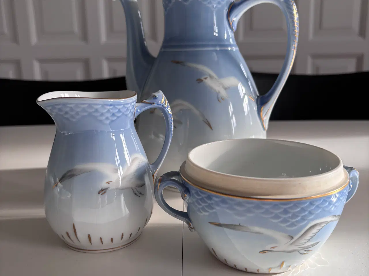 Billede 2 - Mågestel med guldkant 