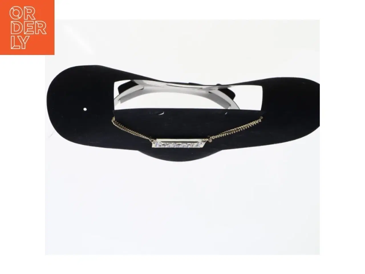 Billede 2 - Guldfarvet halskæde med kassettebånd vedhæng (str. 65 cm)