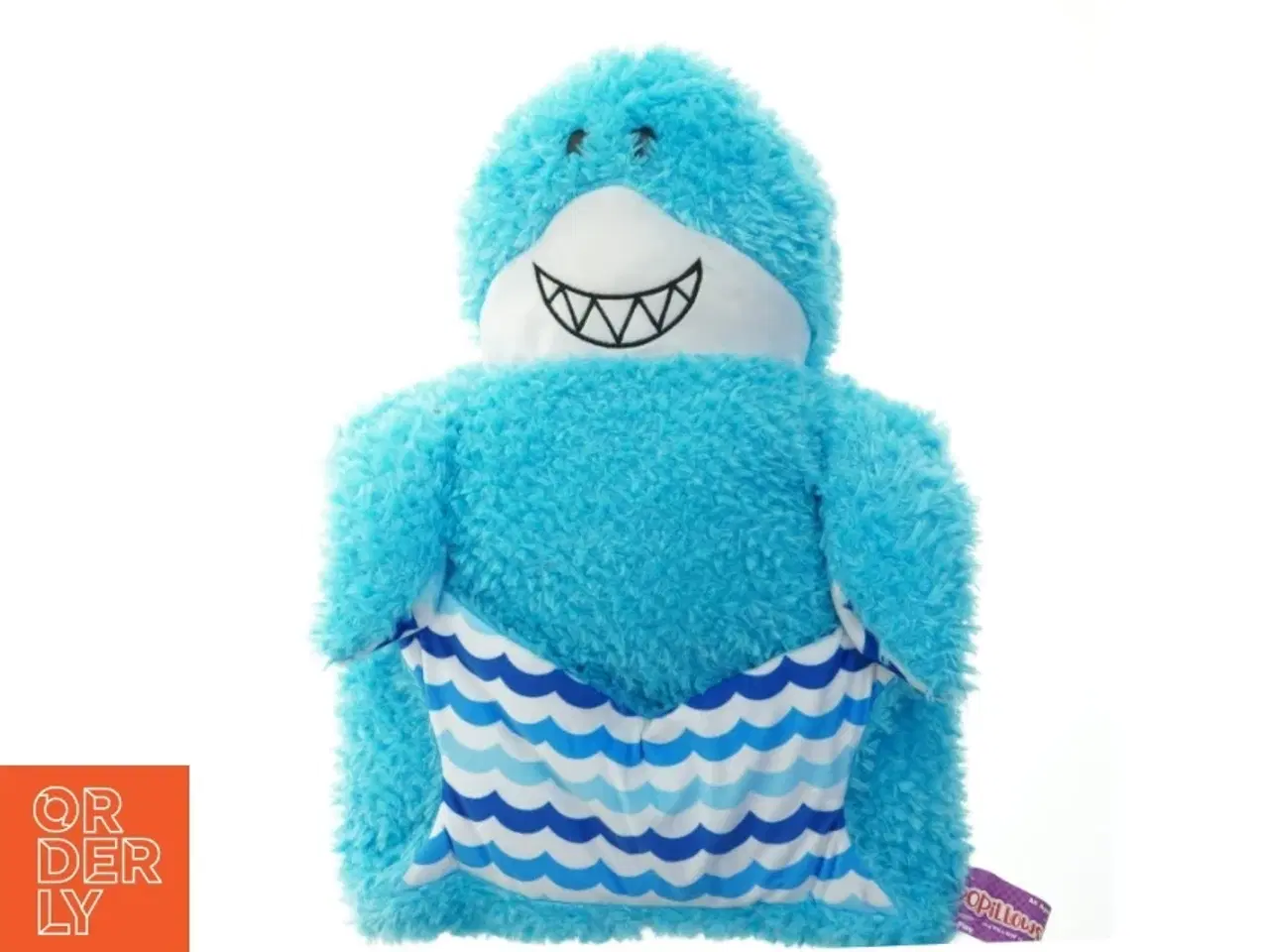 Billede 1 - Blå shark plys pude fra Jay Play (str. 49 cm)
