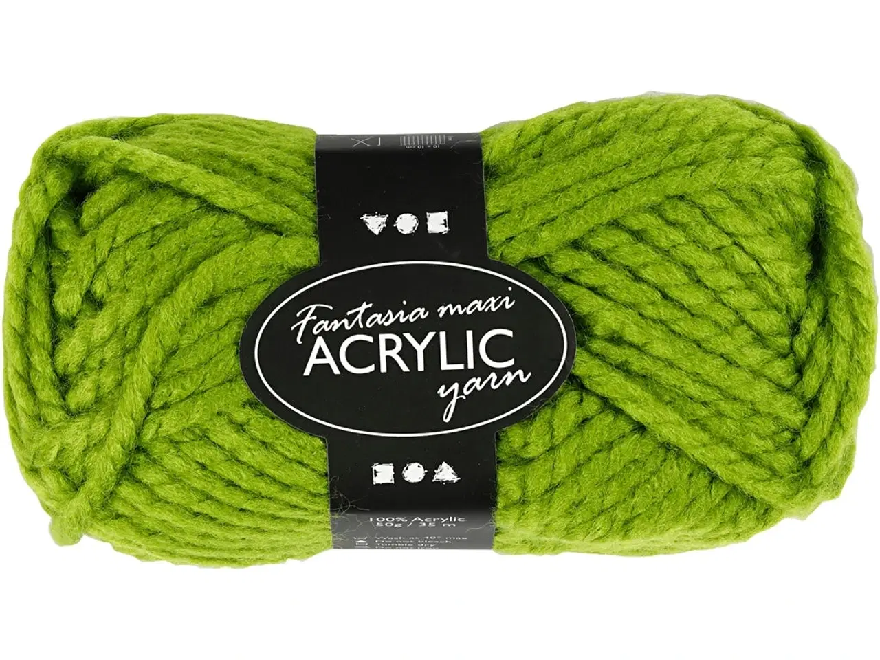 Billede 1 - Fantasia Polyacrylgarn, L: 35 M, Maxi, grøn, 50g/ 1 ngl.